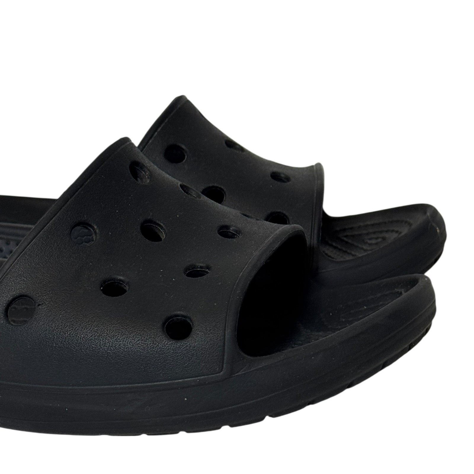 Crocs Classic Unisex M6 W8 All Terrain Clog Black Slide Sandals Slip On Comfort