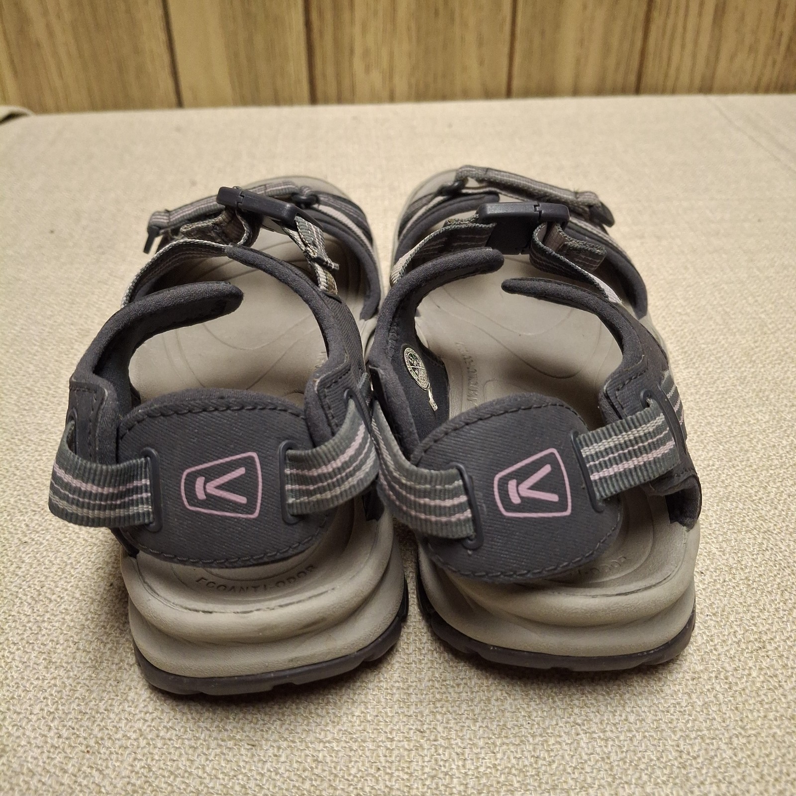 Keen Womens Terradora II Sz 8.5 2 Strap Open Toe Sport Sandals Light Gray