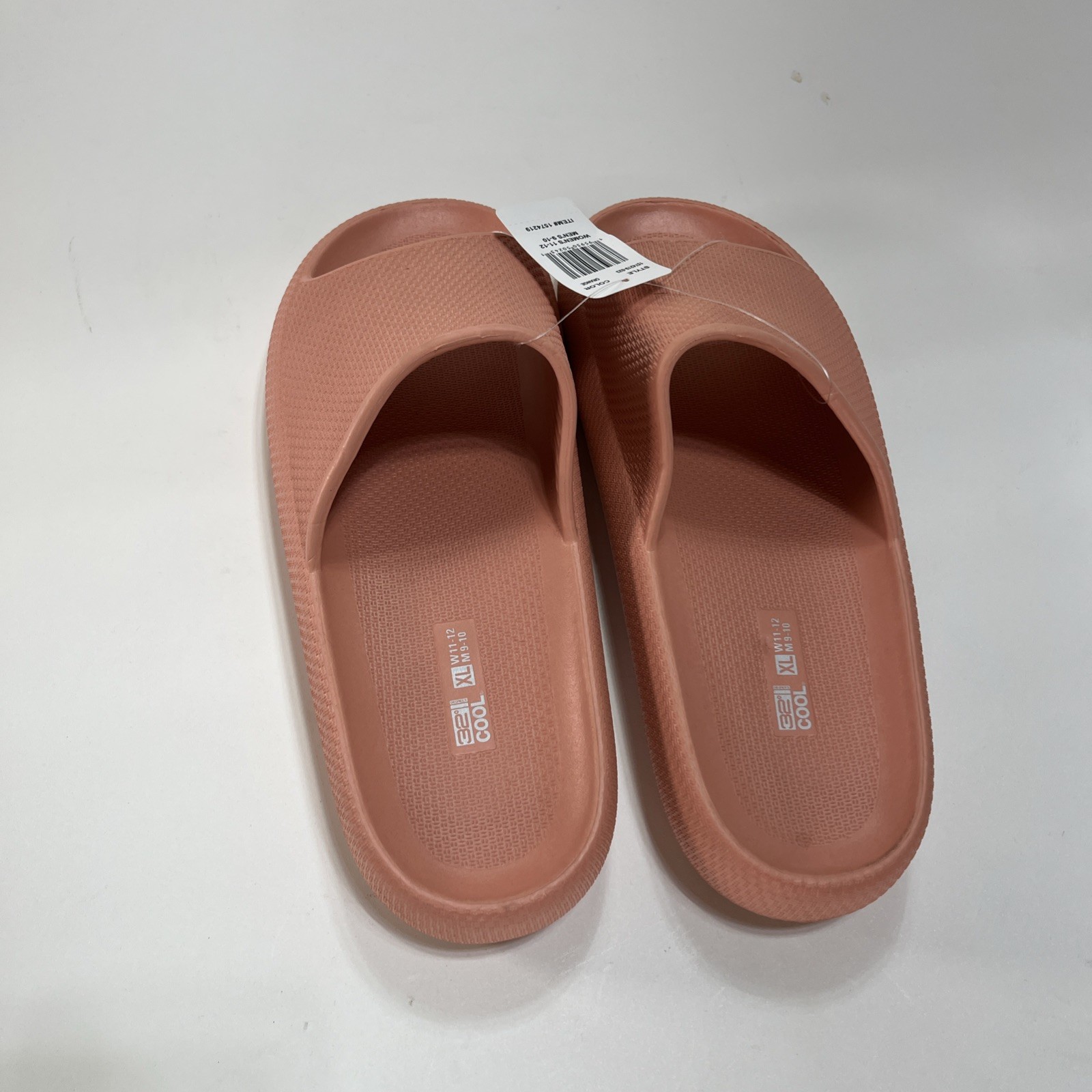 32 Degrees Women’s Size XL (W 11-12 M-9-10) Cushion Slide Shower Sandal, Orange
