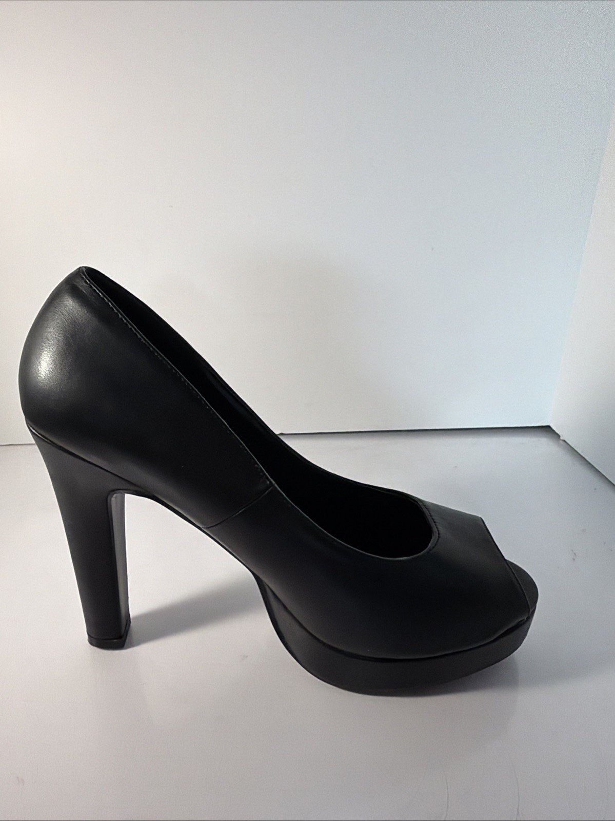 Torrid Platform Dress Pump Open Toe Women’s Size 12 Casual Heel Faux Black