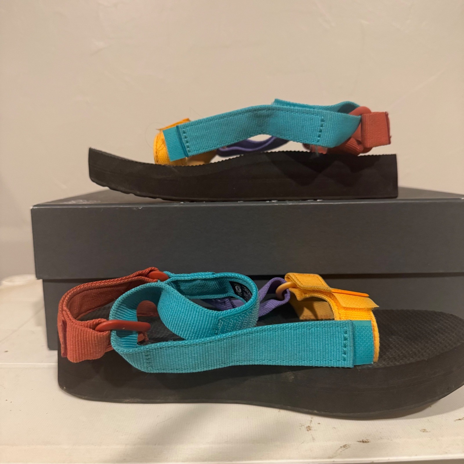 Teva Midform Universal Sandal Womens 5 Multi Colorblock Good Platform 1090969