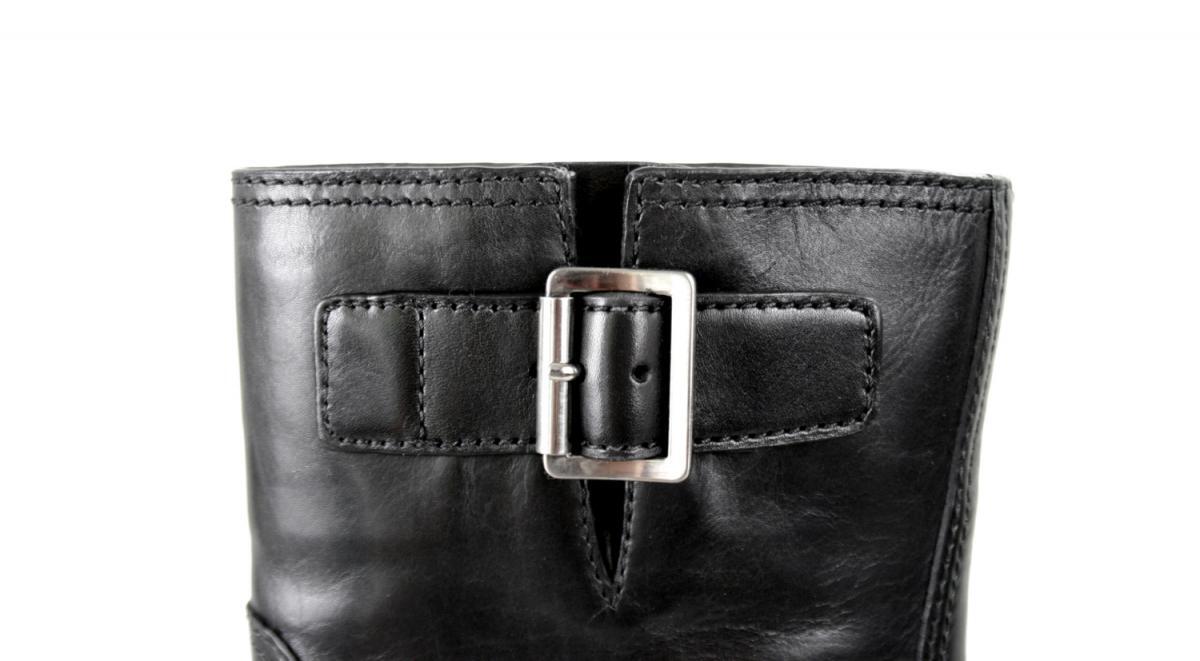 PRADA Leather Booties Ankle Half-Boots Shoes – Black – NEW – US 6.5 EU 36,5