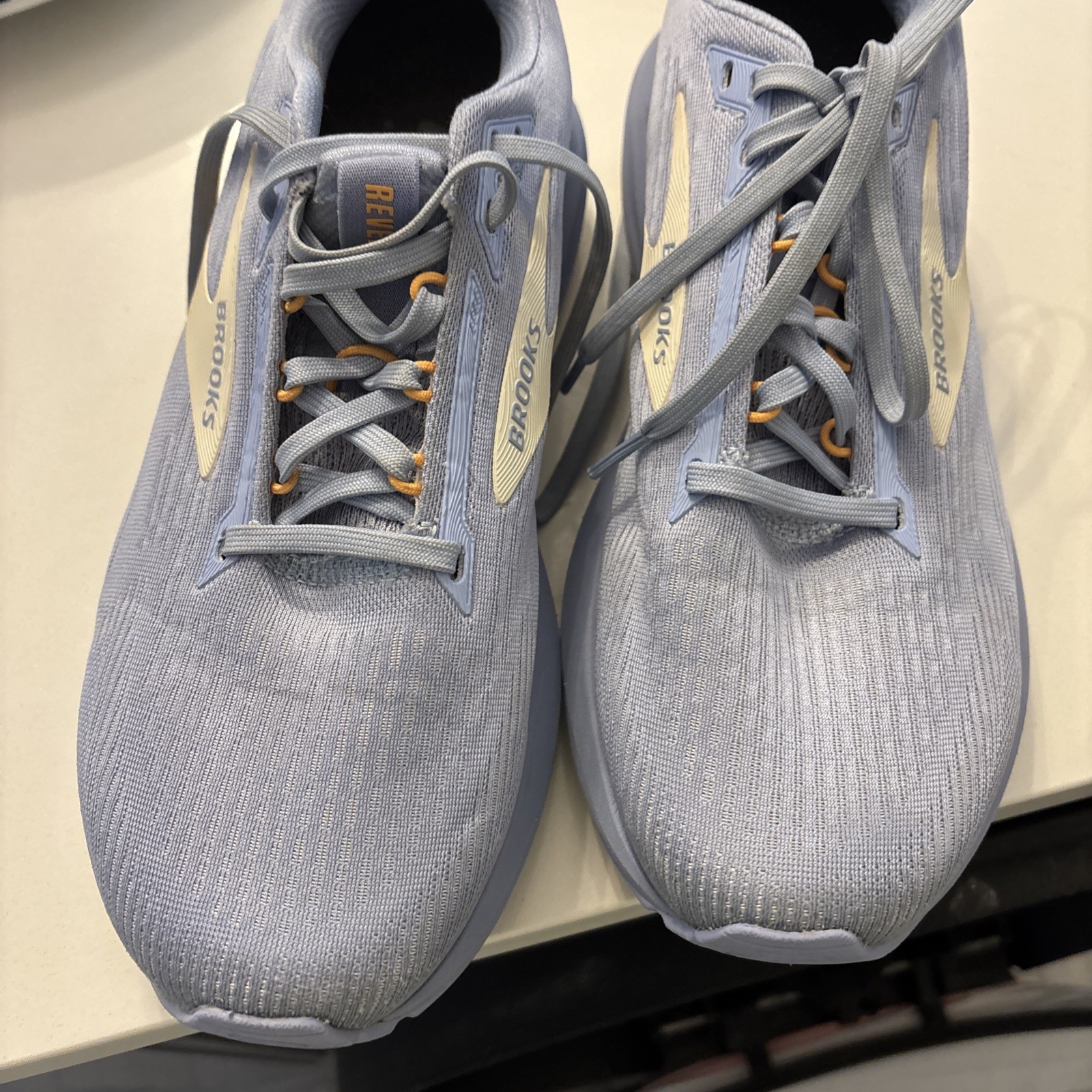 Brooks Revel 8 Women’s Road Running Shoes Blue Heron/orange Size 9.5