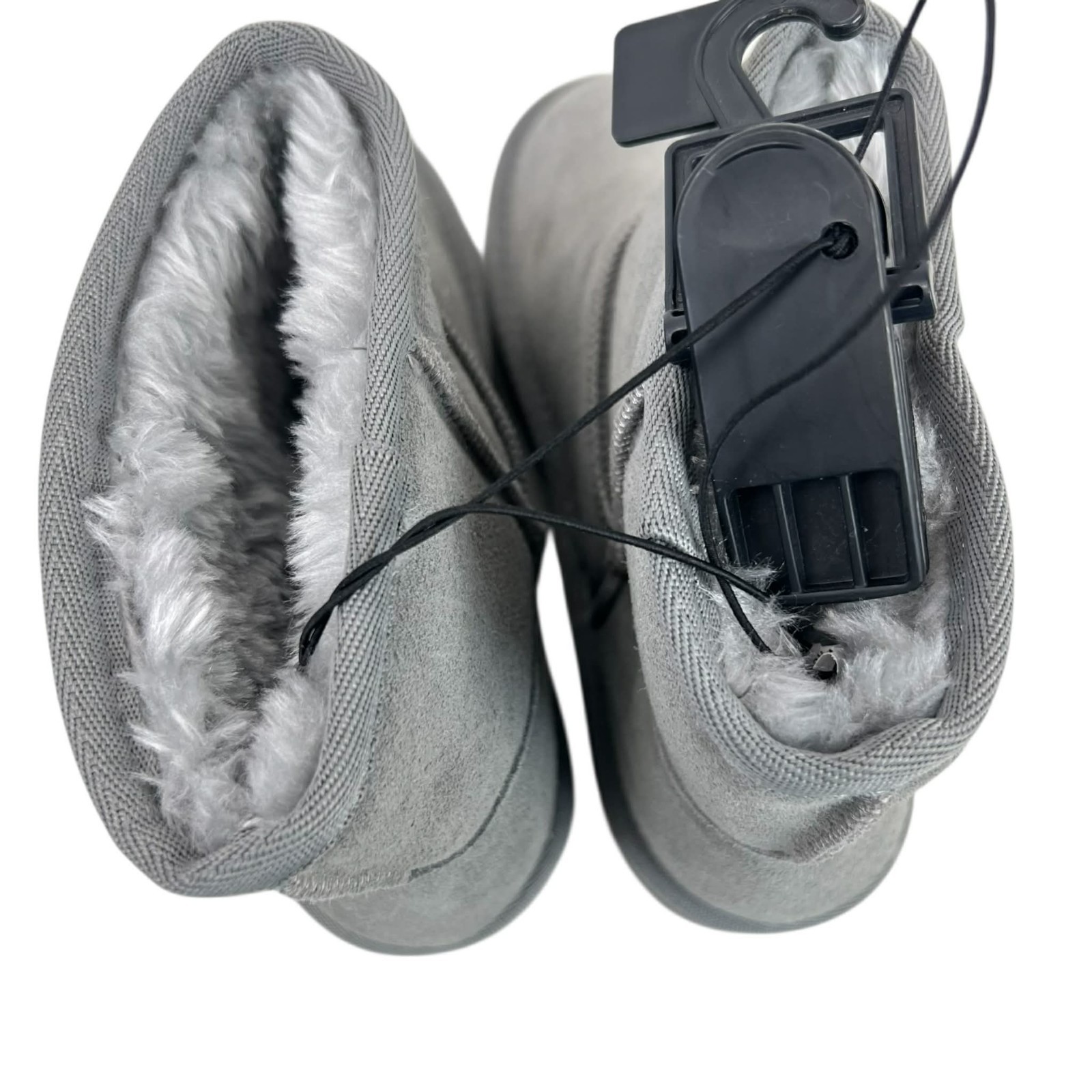 Time and Tru Gray Suede Leather Synthetic Fur Lined Women’s Size 6 Boot NWT