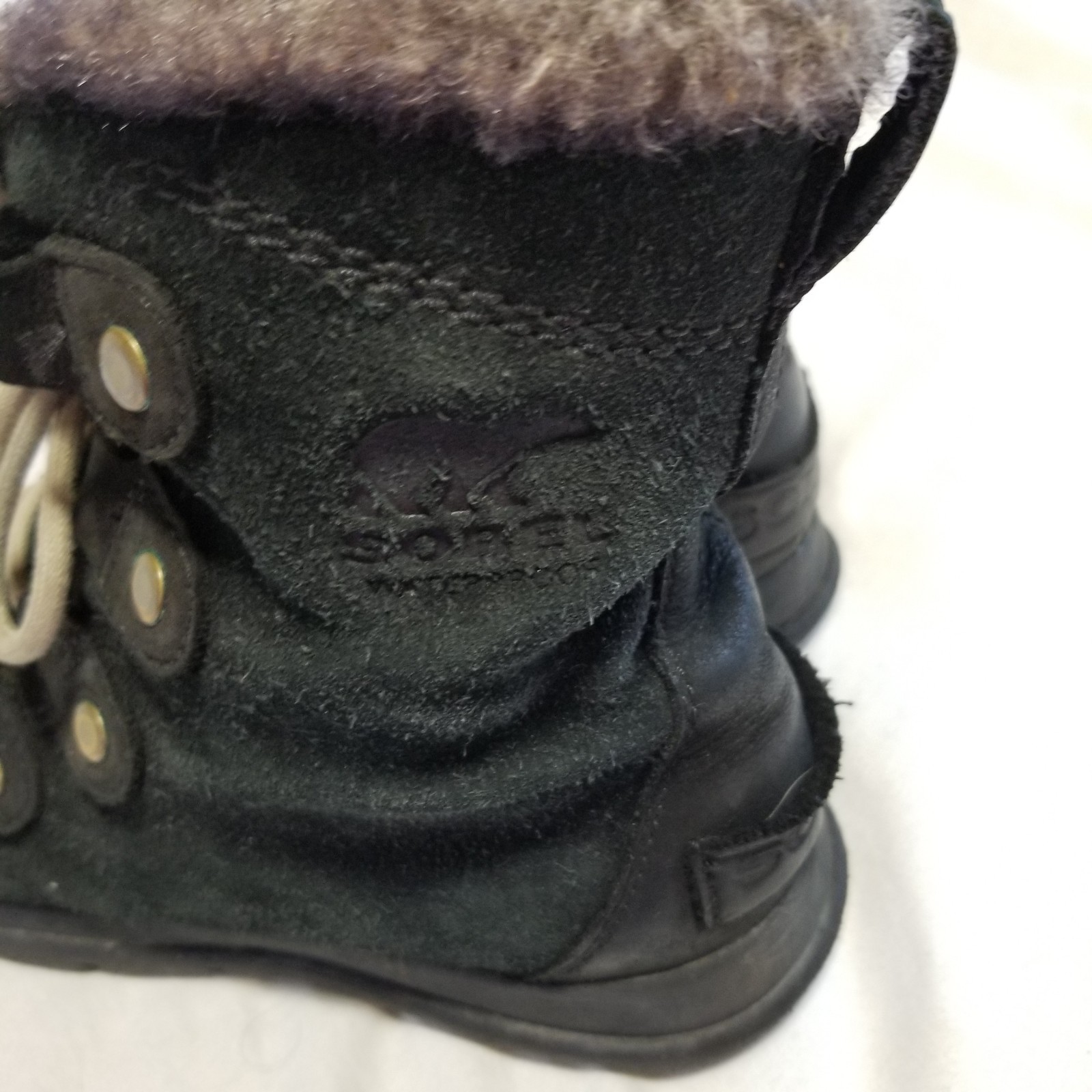 Sorel 3039-010 Explorer Joan Winter Boots Women Size 7.5 Black *SEE DESCRIPTION