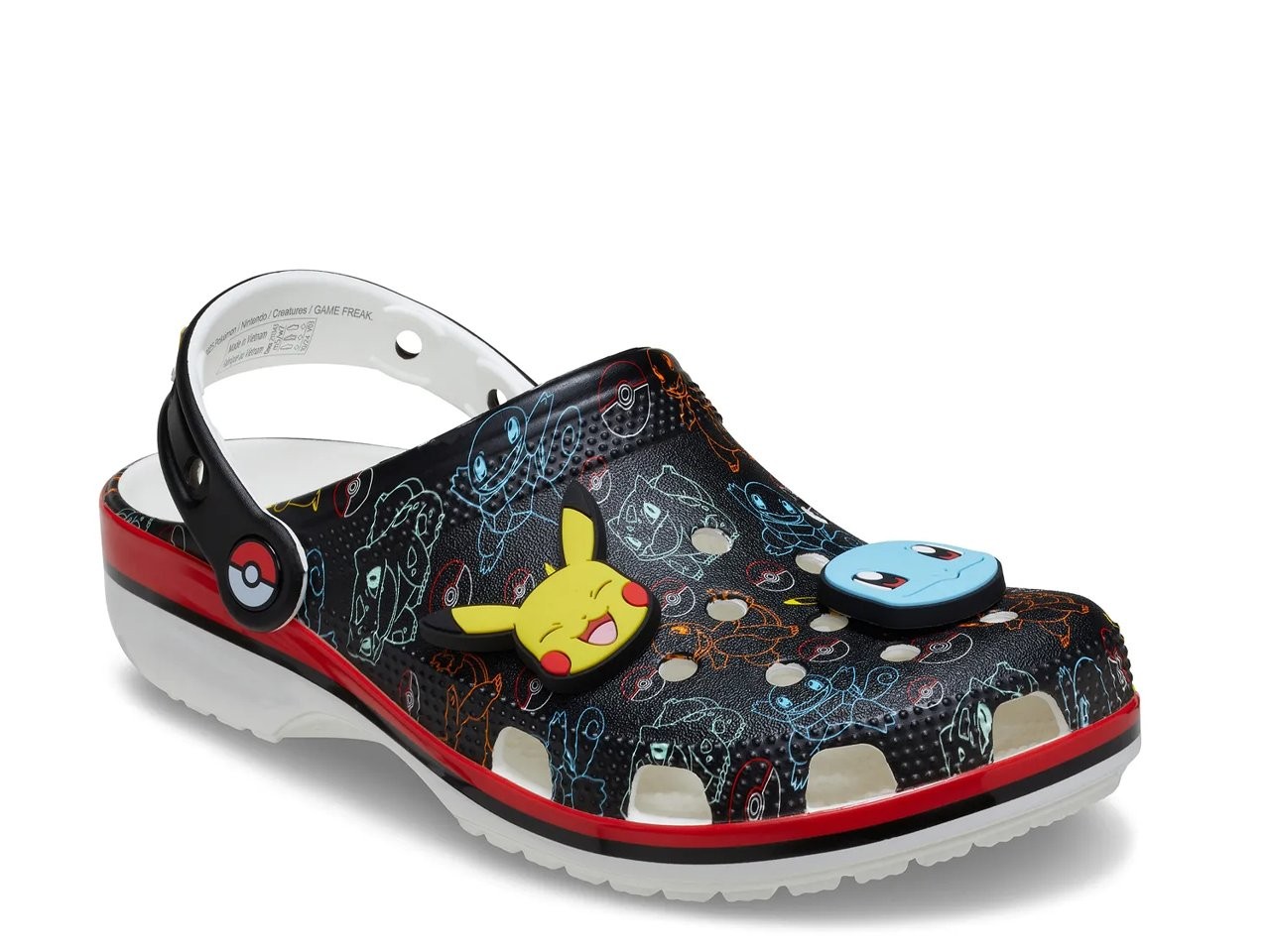 Crocs Pokemon Print Classic Clogs With Jibbitz Unisex Adults MSRP $70