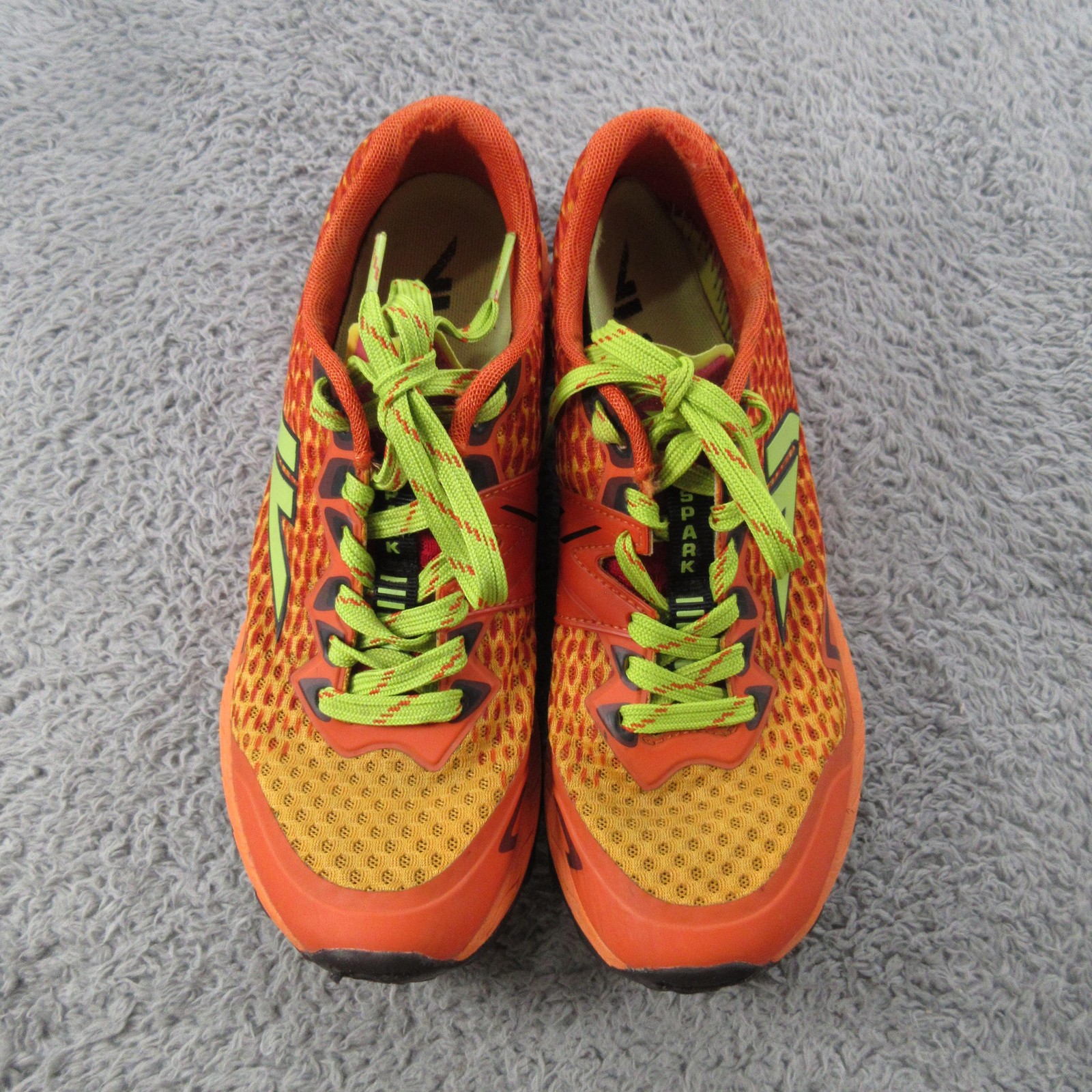 VJ Spark Shoes Womens Size 7.5 Orange Yellow Trail Running Athletic Mesh