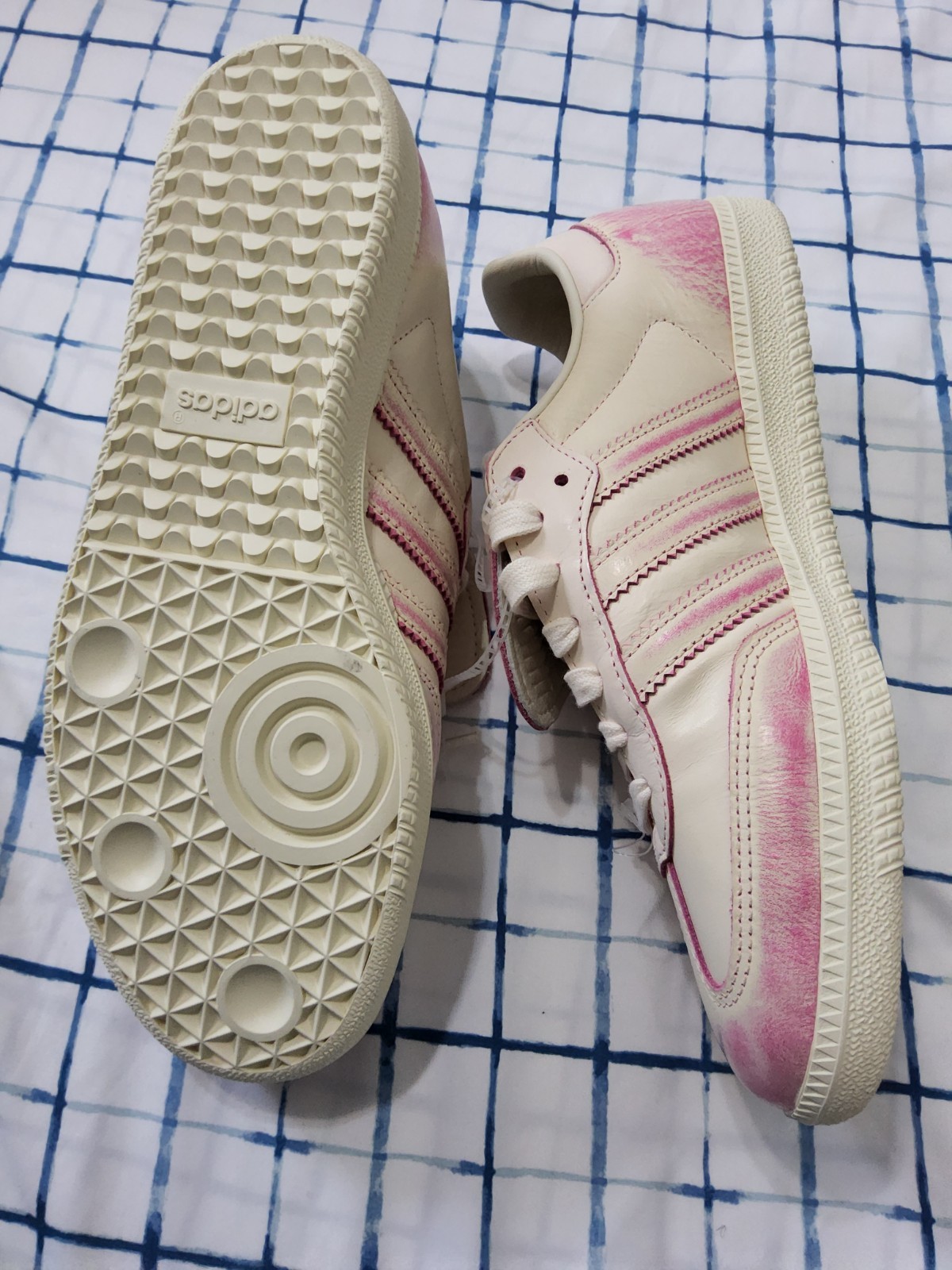 Size 10 – adidas Samba LT Color Fade Pack – Cream Shock Pink W