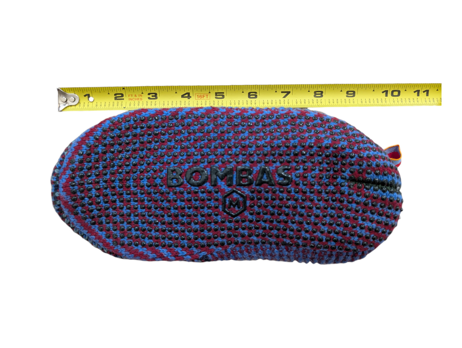 Bombas Gripper Slipper Lined Womens Medium Purple Black US W 9-11.5 Unisex Multi