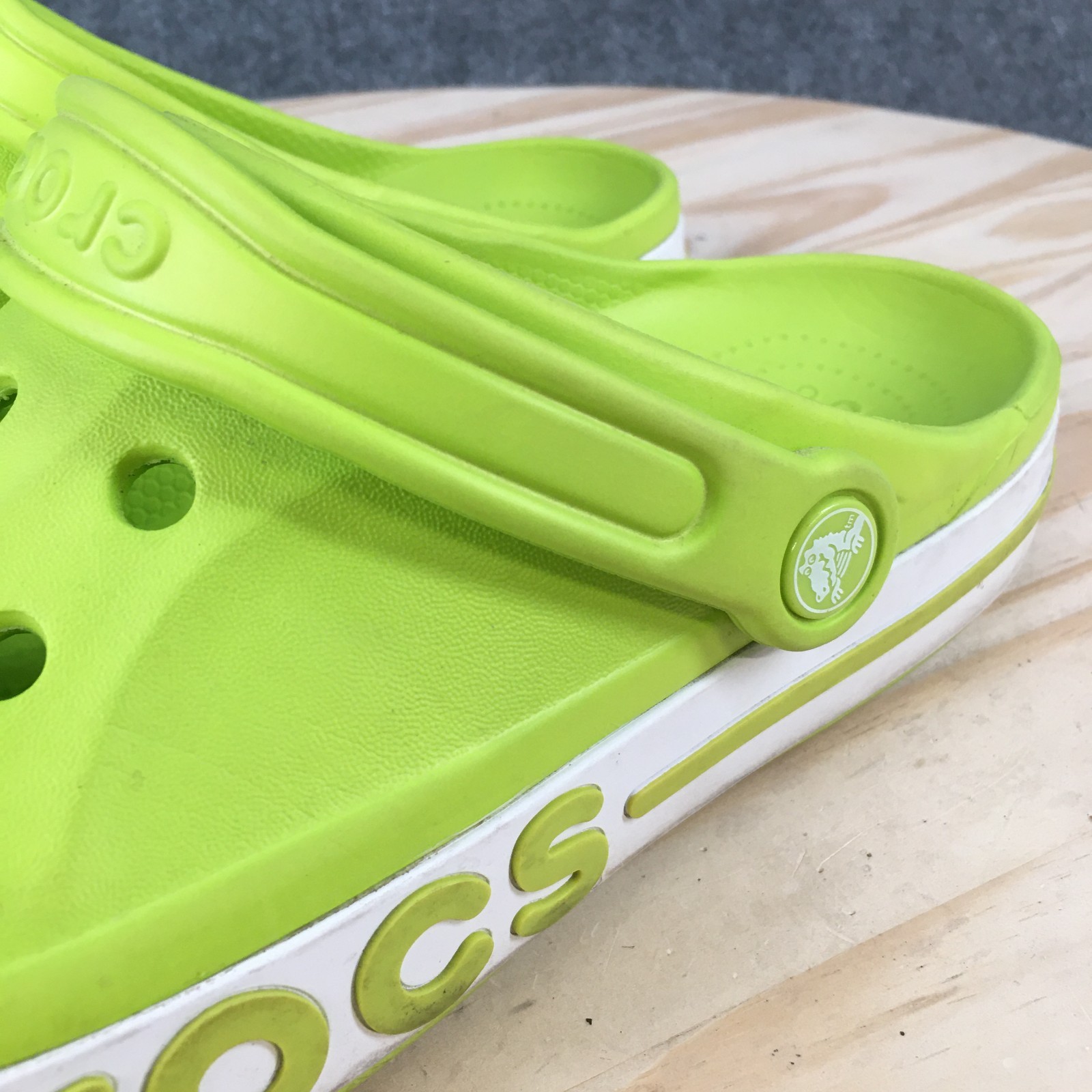 Crocs Shoes Mens 7 Womens 9 Bayaband Casual Comfort Slingback Clogs Green Rubber