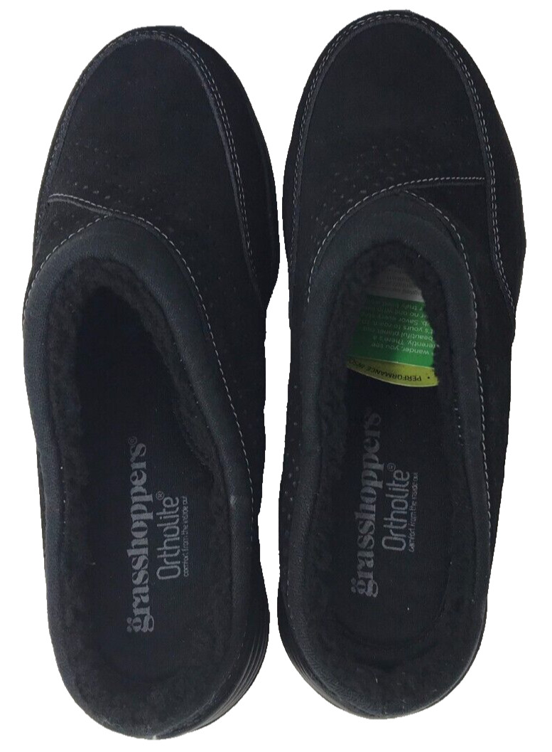 Grasshoppers Women’s Haven Slip On Comfort Walking Clogs Black Size:5 121N