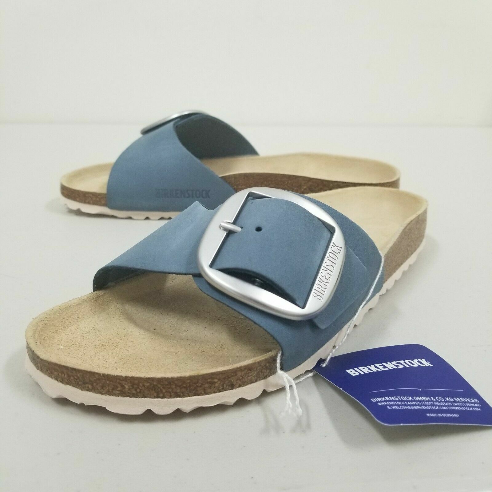 Birkenstock New w/o Box Madrid Big Buckle Dove Nubuck Leather Narrow Select Size