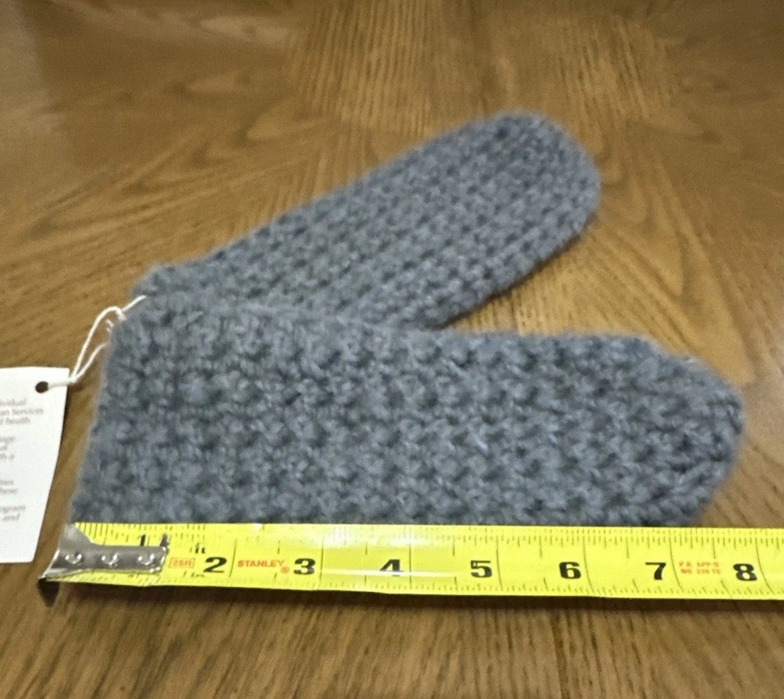 Alpaca Handmade Footies/ Slipper Socks Gray Small