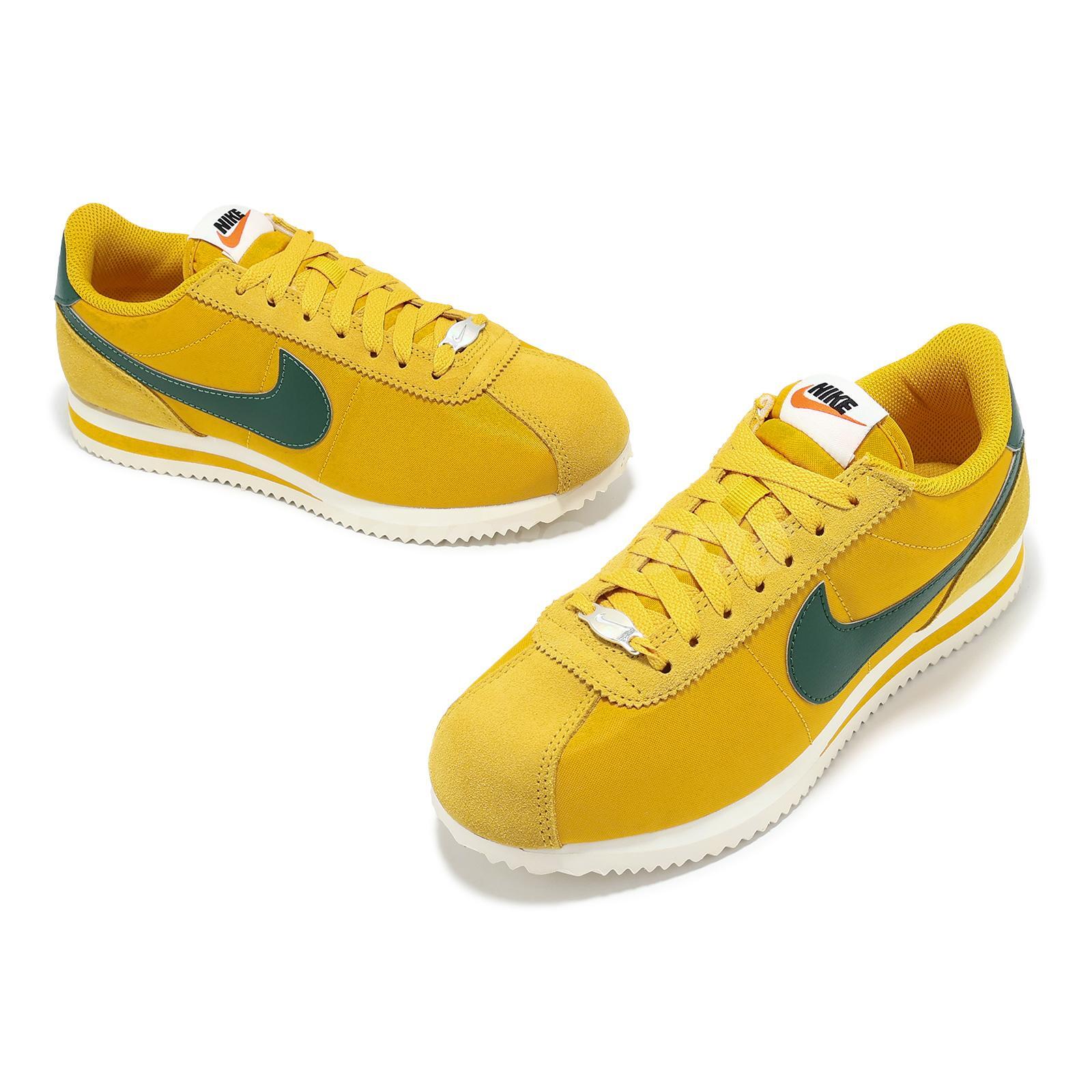 Nike Wmns Cortez TXT Yellow Ochre Gorge Green Women Casual Shoes DZ2795-702