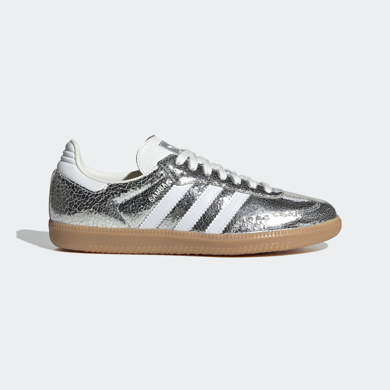 Adidas Originals Samba OG Silver Metallic White Gum Lifestyle New Women JR0035
