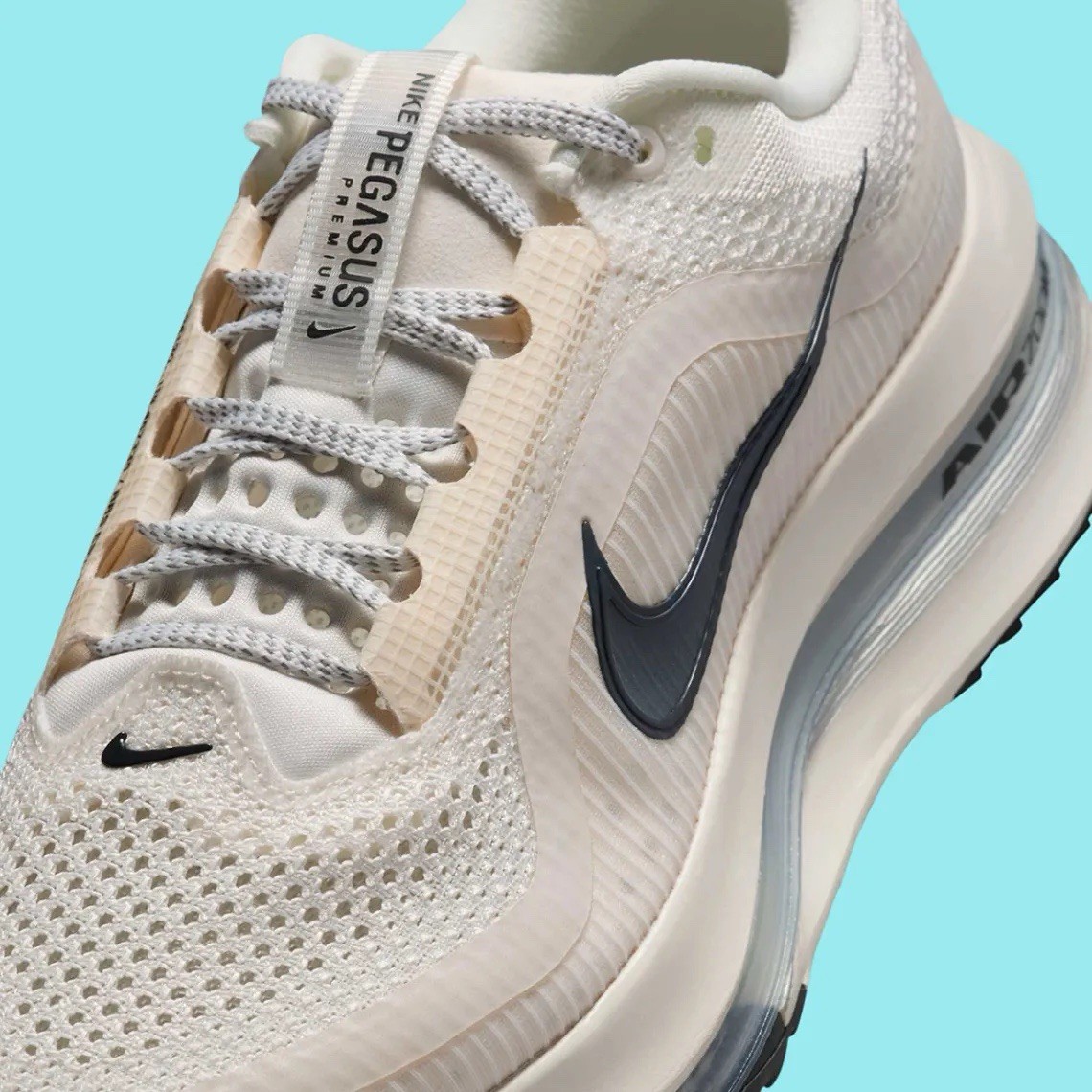 Nike Pegasus Premium Sail Off Noir Running Sneakers HQ2593-106 Womens Sizes