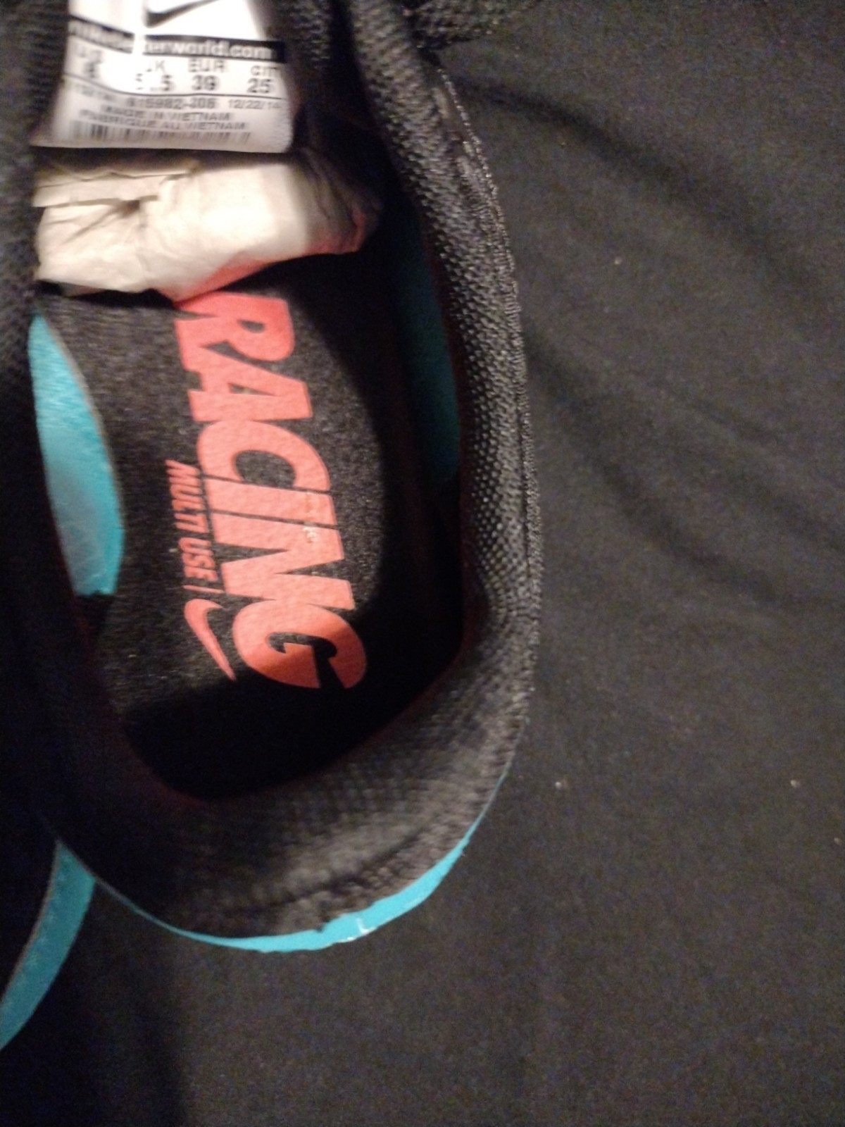 Nike Rival MD Track Shoes Racing Spikes ‘ Black/Teal Size 8 New Without Spikes