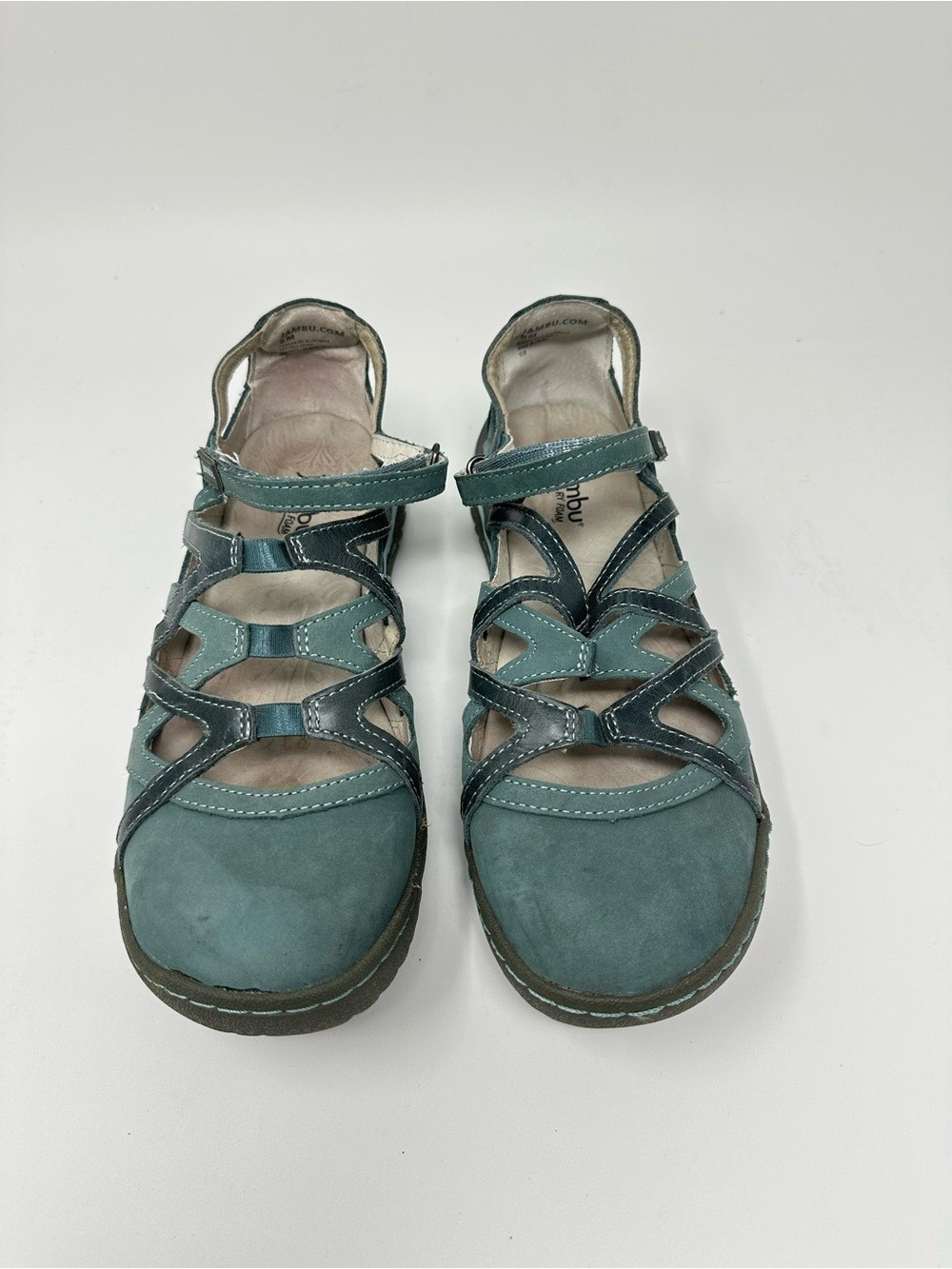 Jambu Tangerine Flats Strappy Memory Foam Footbed Women’s 8M