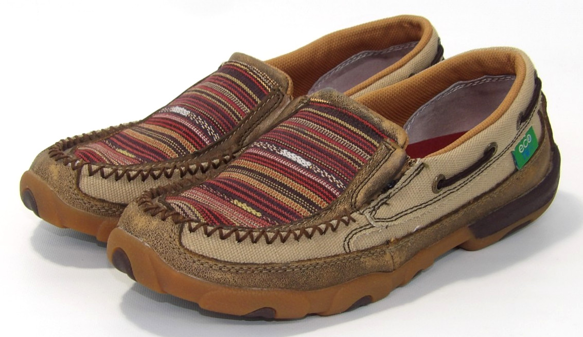 Twisted X Women’s Sz 8.5 M Serape Eco TWX Mocs Lightweight Casual Loafers