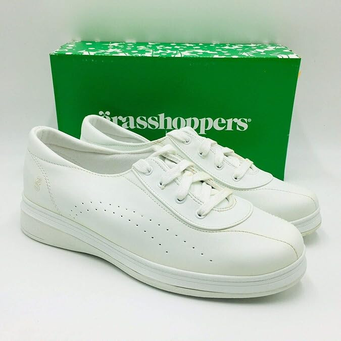 Grasshoppers Women’s Avery Fashion Sneaker | White | 8.5 M