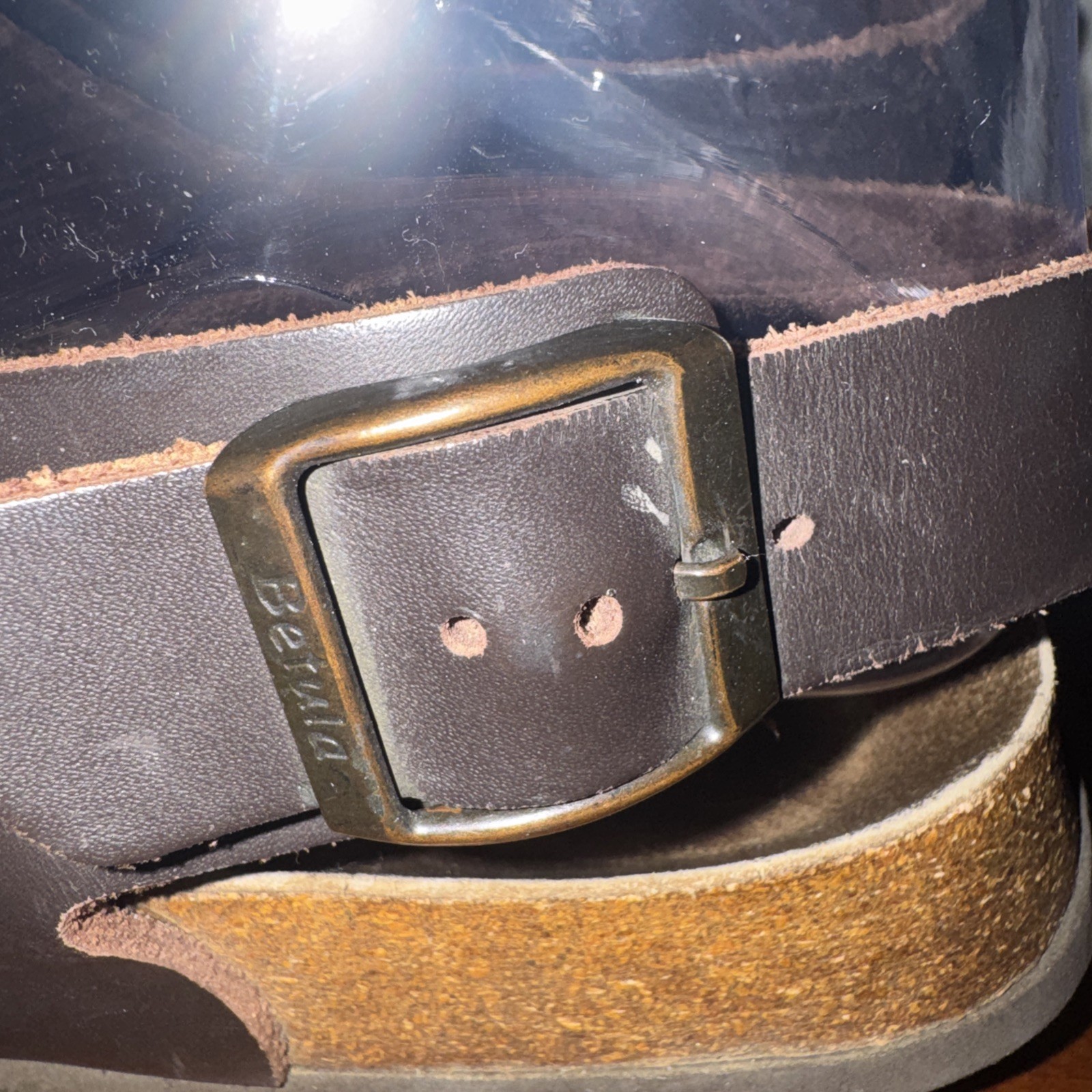 Birkenstock Betulah Milano Brown Leather Buckle Straps Sandals Sz 41 W10 M8