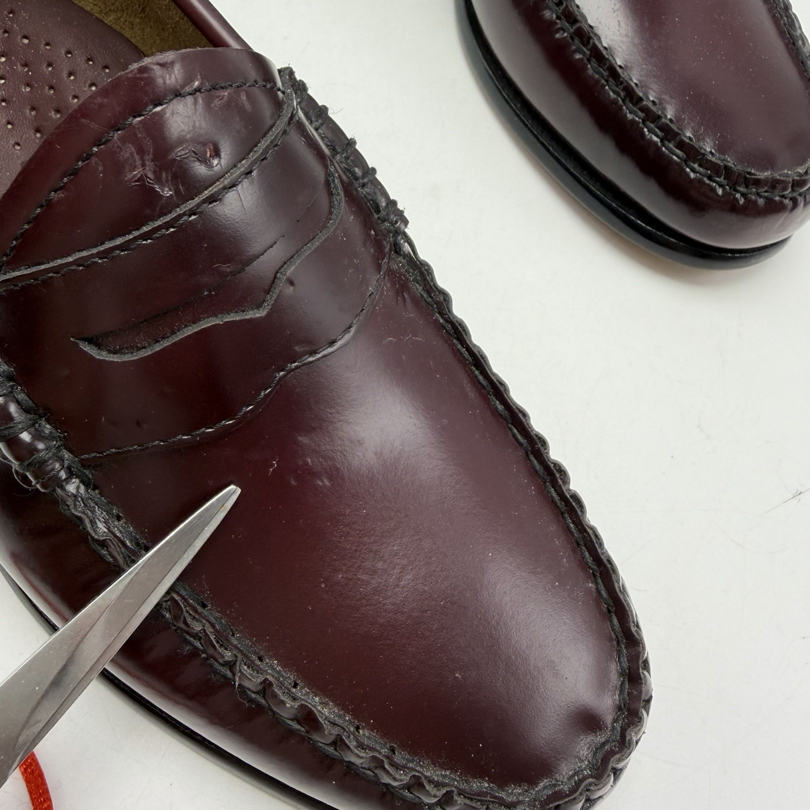 Weejuns GH Bass Whitney Penny Loafers Womens 9 M Burgundy Moc Toe Business READ