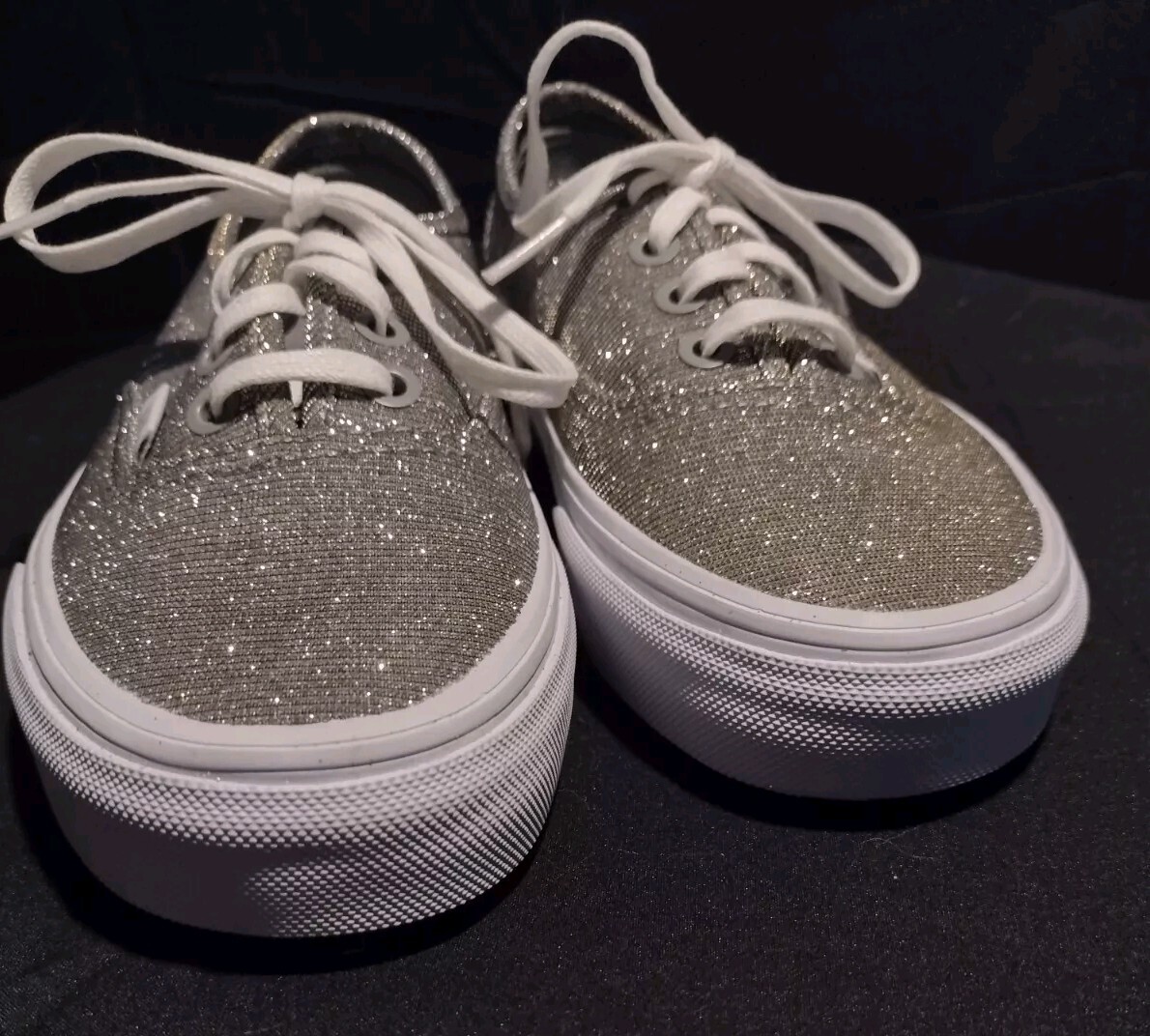 Vans New Gold Silver Glitter Sneakers Women’s Sz 5 Men’s Sz 3.5 Y2k