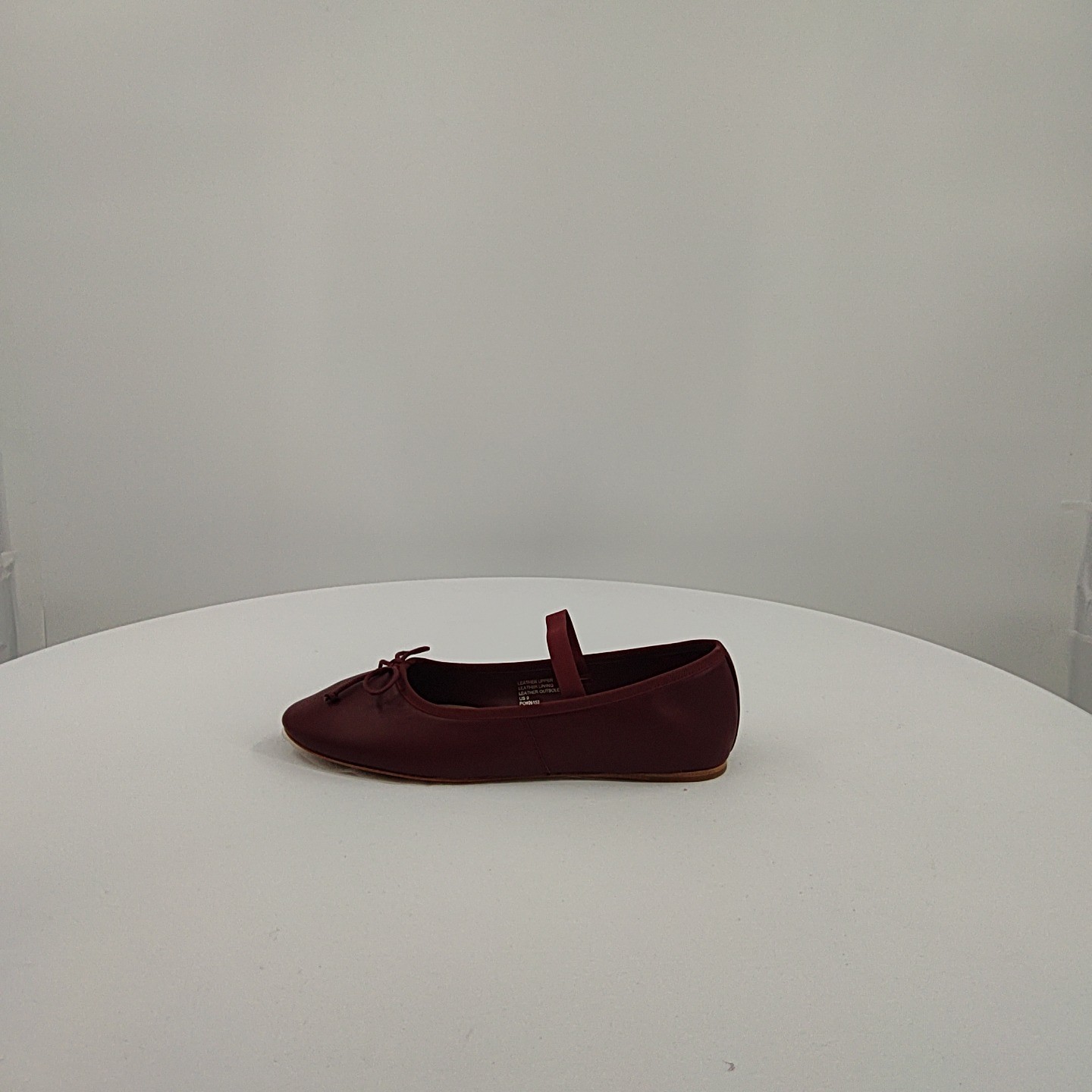 Quince Women Italian Leather Mary-Jane Ballet Flat Red Shoes 9