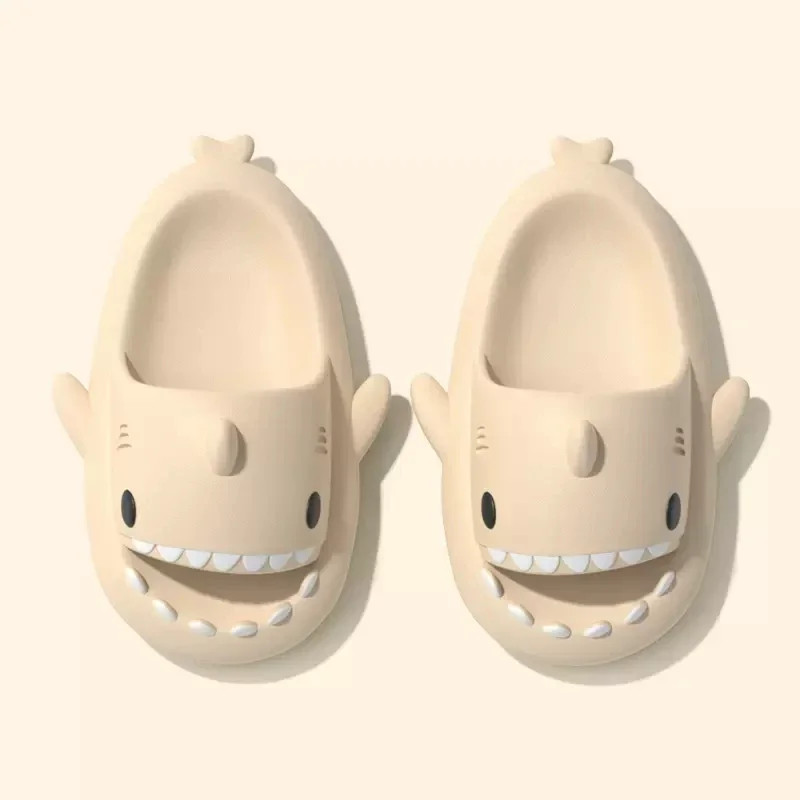 New Summer Shark Slippers Women Slides Men Flip Flops Home Anti-Skid Flat Shoes