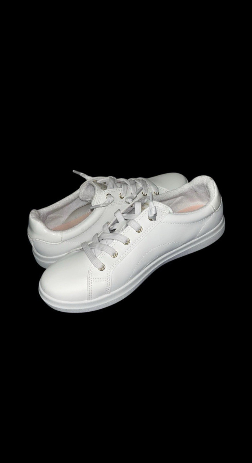 Skechers BOBS Memory Foam Lace-Up Low Top White Sneakers Unisex Floral