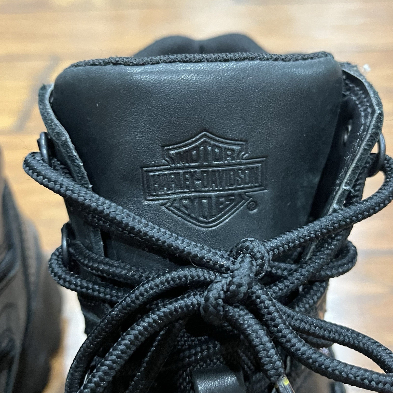 Harley Davidson Boots Womens 10 Huxley 3.5 Inch Waterproof Leather Vibram Black