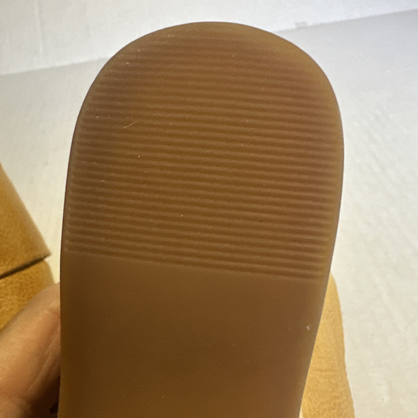 Kork Ease Alex Sandal Size 6 M Yellow Leather Wedge Cork 3 1/4 Inch Heel