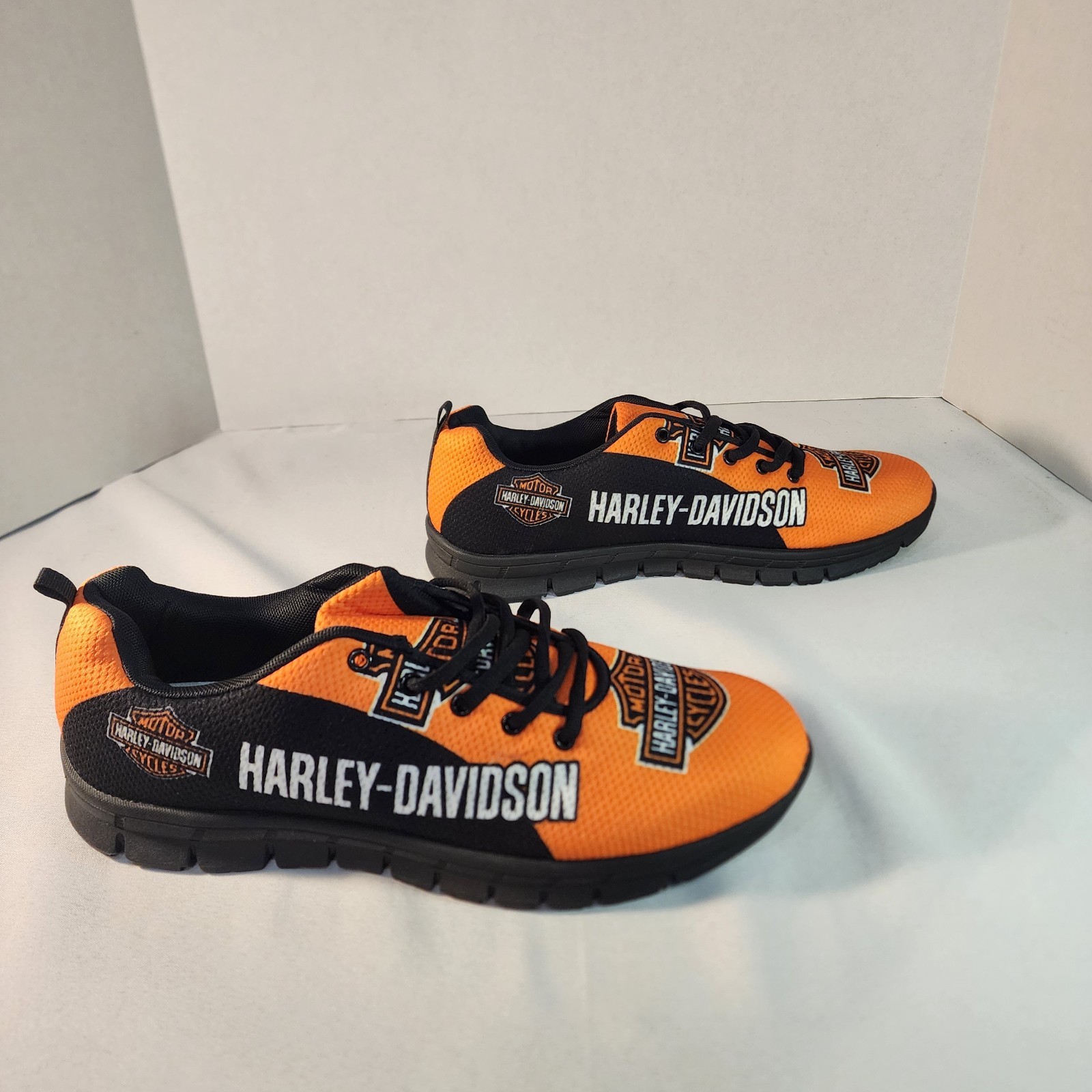 Textile athletic shoes, Harley-Davidson branded sneakers Size Men’s 12-13