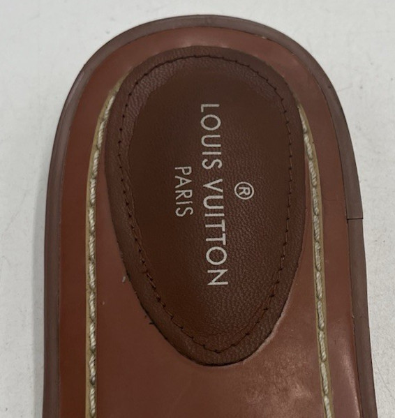 Louis Vuitton Women’s Size 9 (40) Beige/Multicolor Slip On Sandel’s
