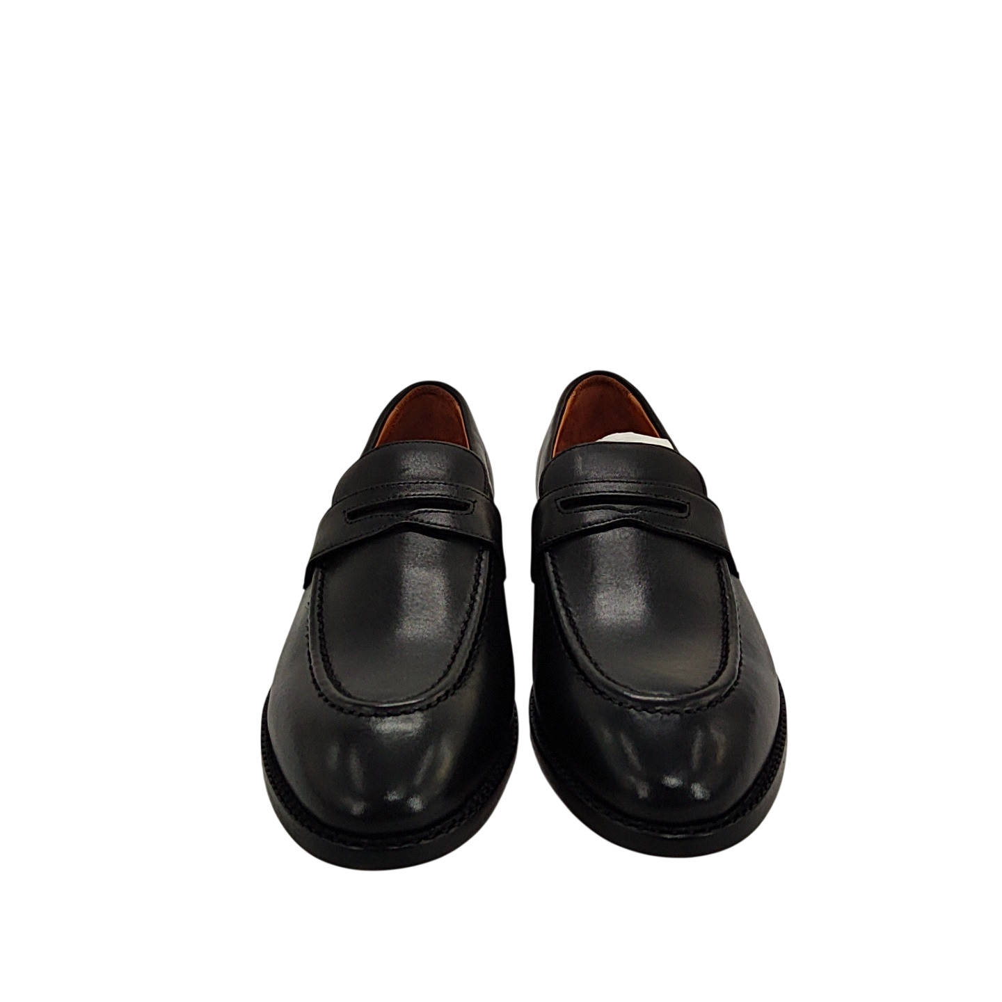 Quince Calfskin Leather Penny Loafer Black Shoes 8