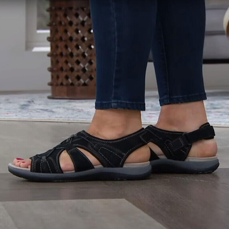 Women Beach Shoes Casual Flats Female Summer Sandals Walking Shoes Footwear