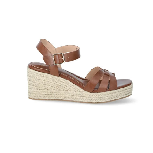 N.W.T – Time and Tru Women’s Brown Espadrille Wedge Sandals Size 7 1/2