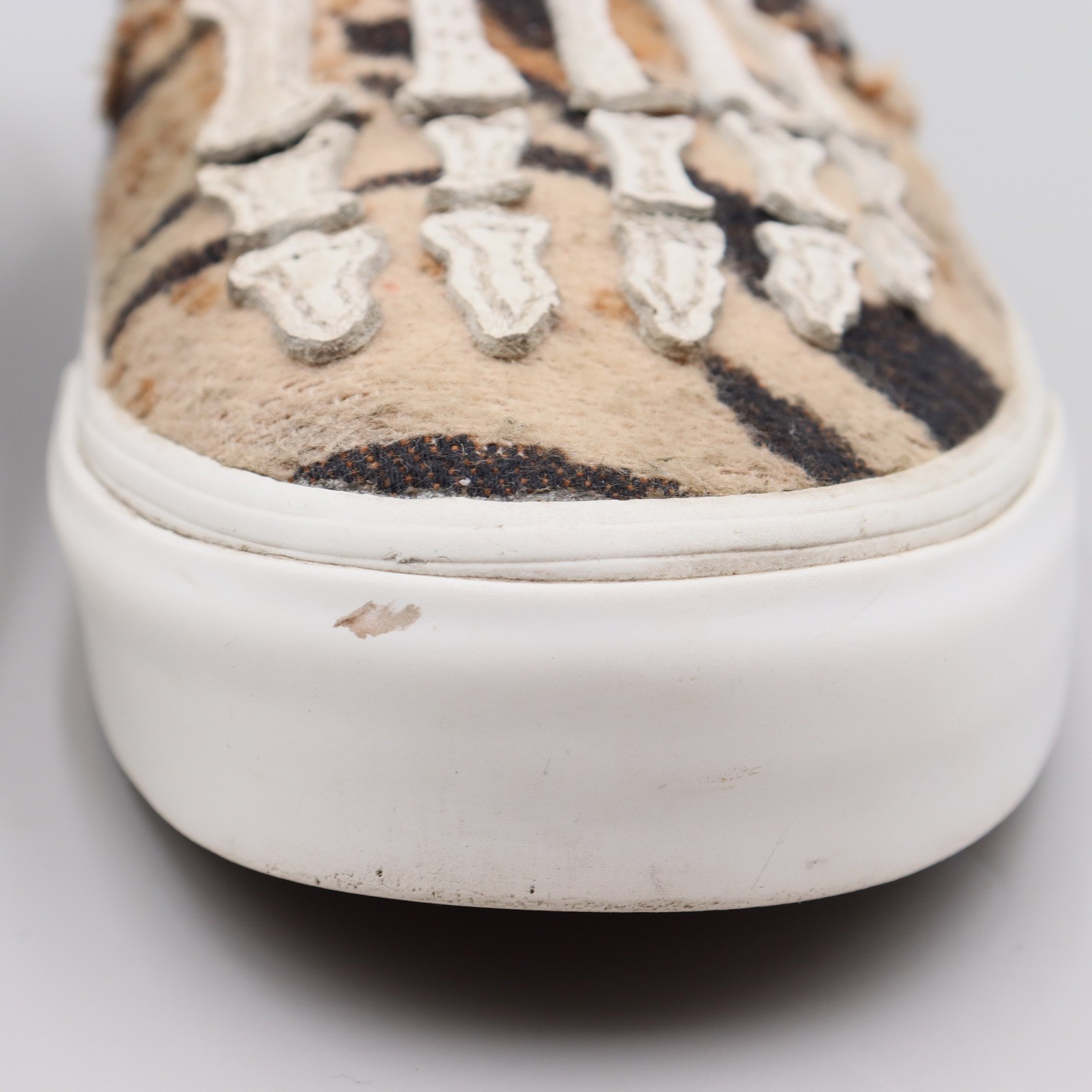 Vans Classic Slip-On Mule Hazy Bones Tiger Animal Print Womens 8 Mens 6.5
