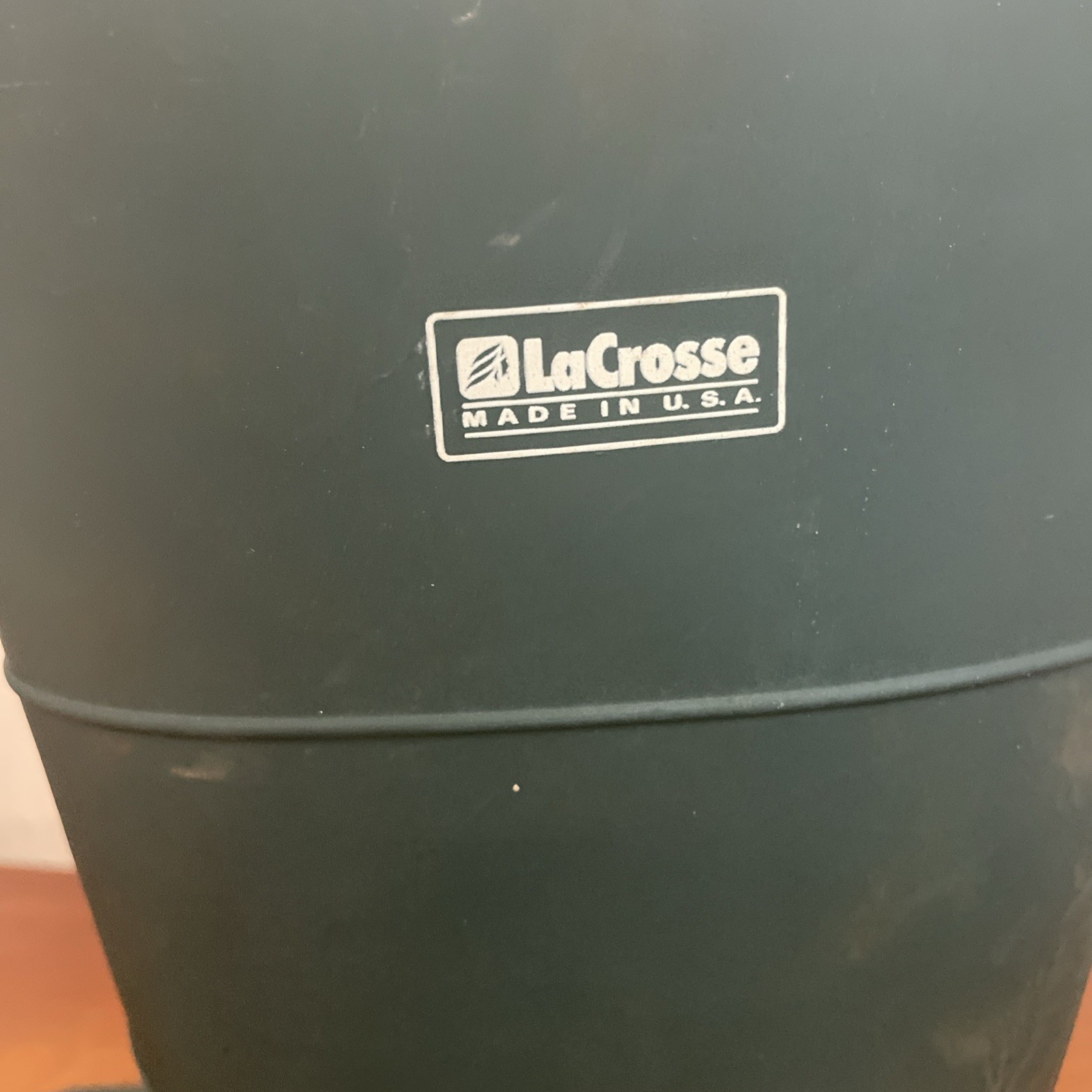 Lacrosse 14” Rubber Waterproof Mud Boot Green Womens Size 7 Galoshes Made in USA