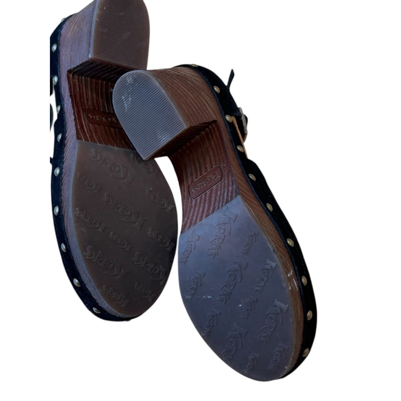 Korks Evah Clog, Black Suede size 7