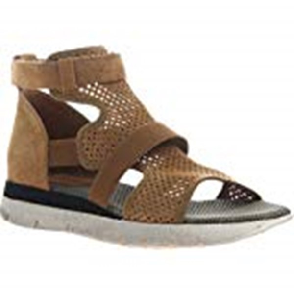 NIB Fall Leaf Womens OTBT Leather Astro Sandals Size 9.5
