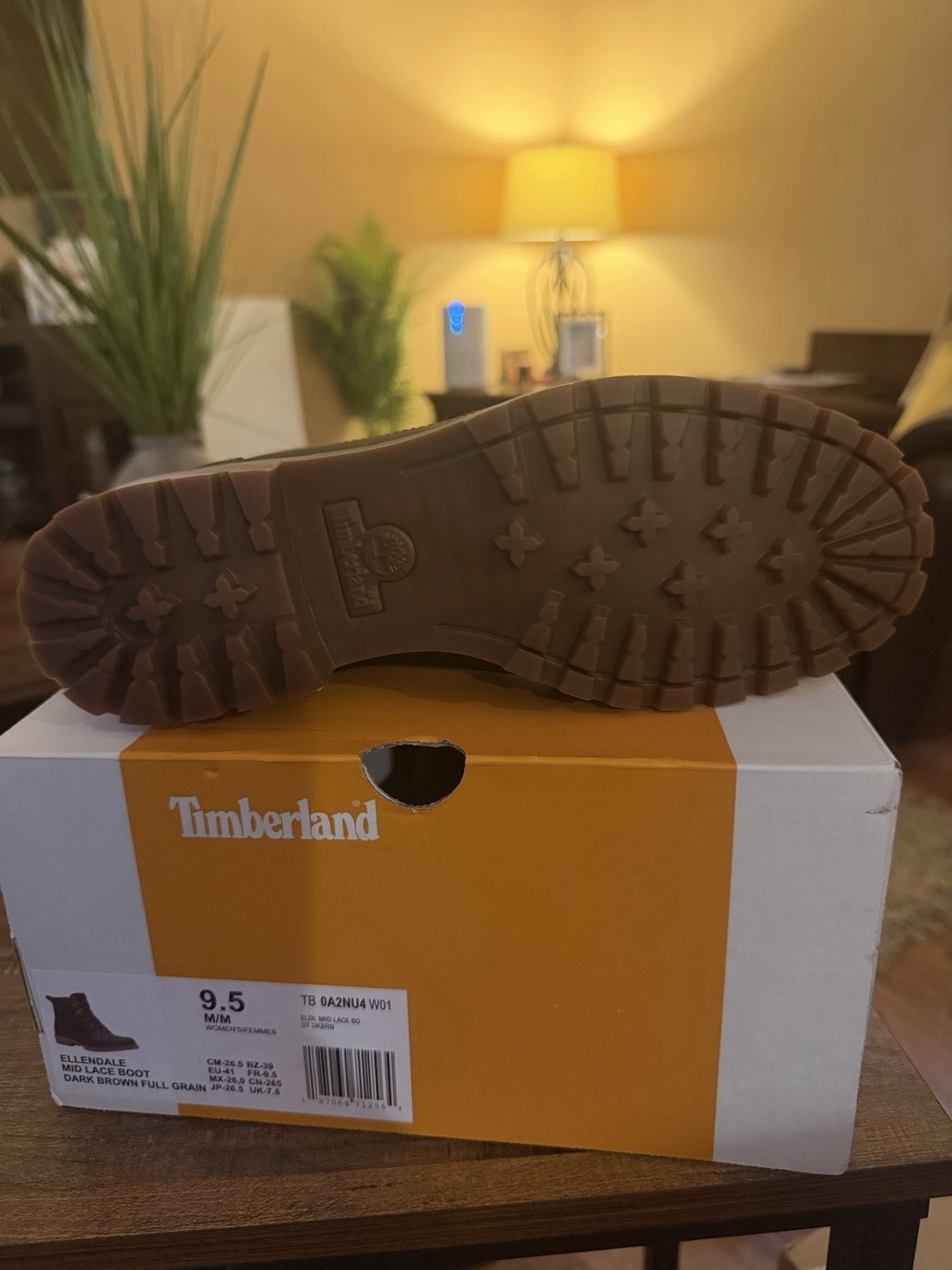 Timberland Men’s Dark Brown Leather Lace-Up Ankle Hiker Boots US 9.5