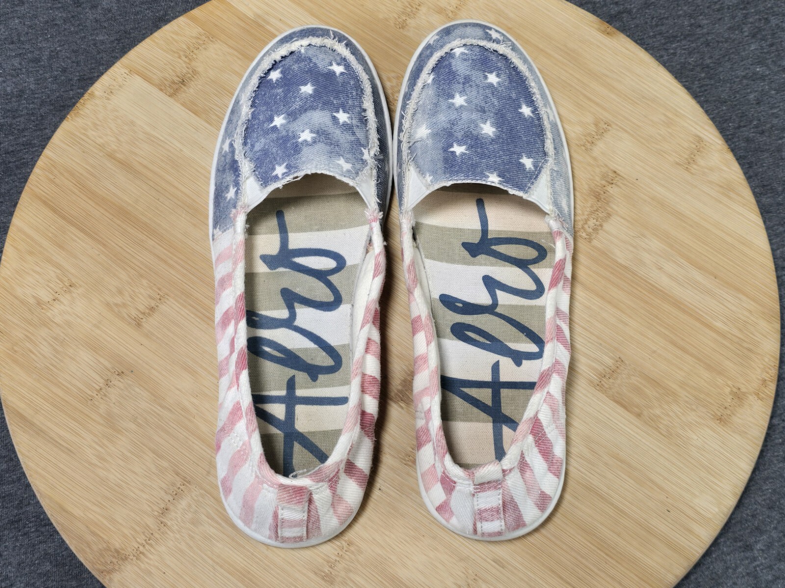 Aeropostale Stars and Stripes Canvas Loafers Women’s Size 9 Shoes American Flag