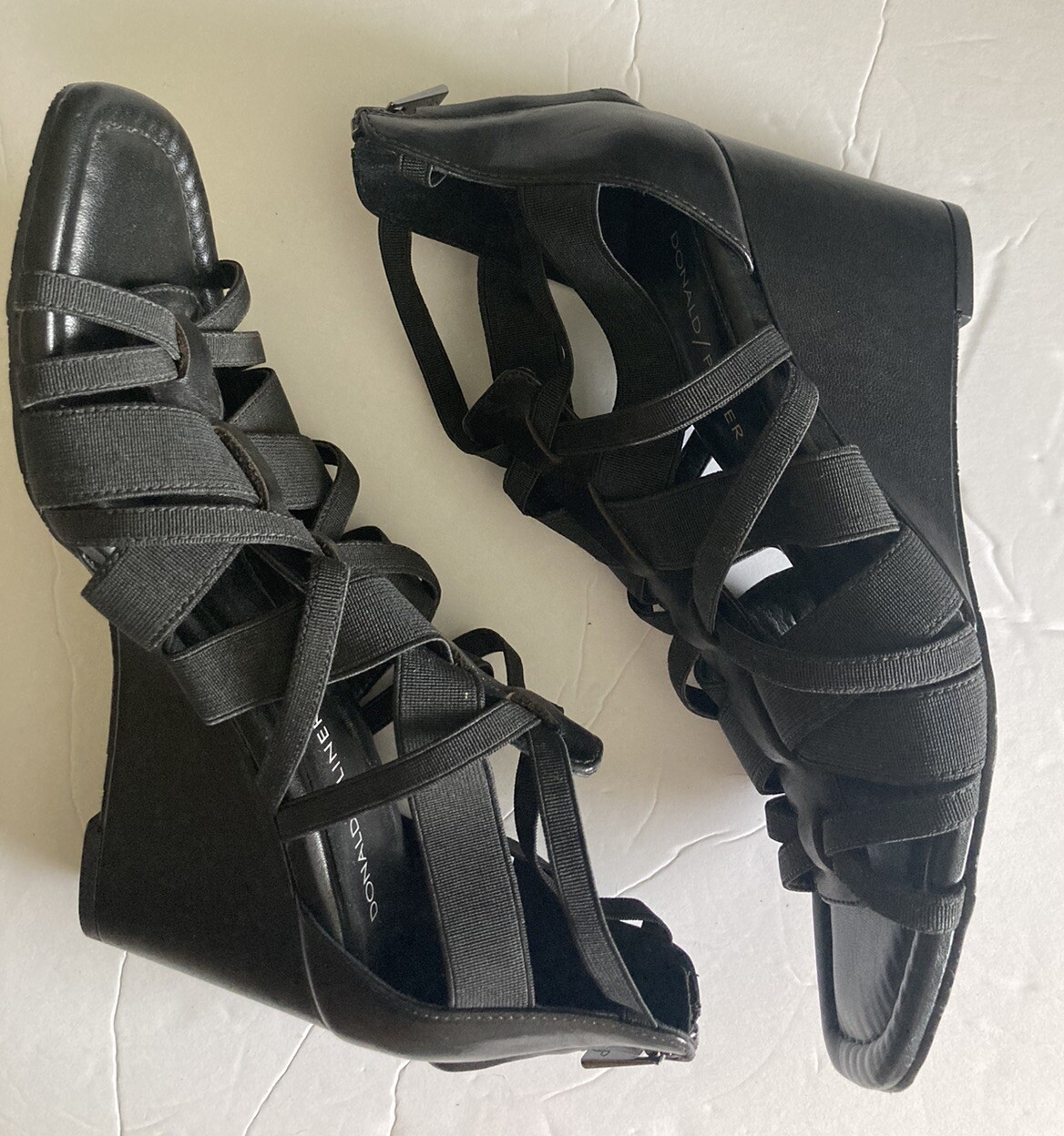 New Donald Pliner Wedge Sandal Stretch Wedge Lia 6.5