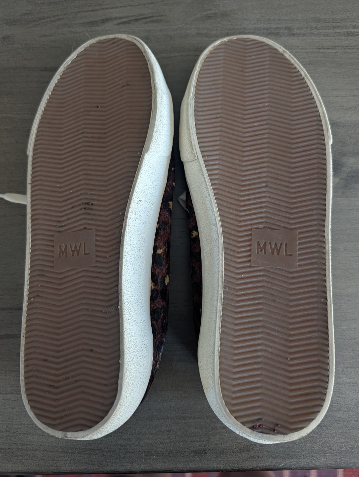 Madewell Sidewalk Shoes Women’s 7.5 Leopard Print Calf Hair Sneakers