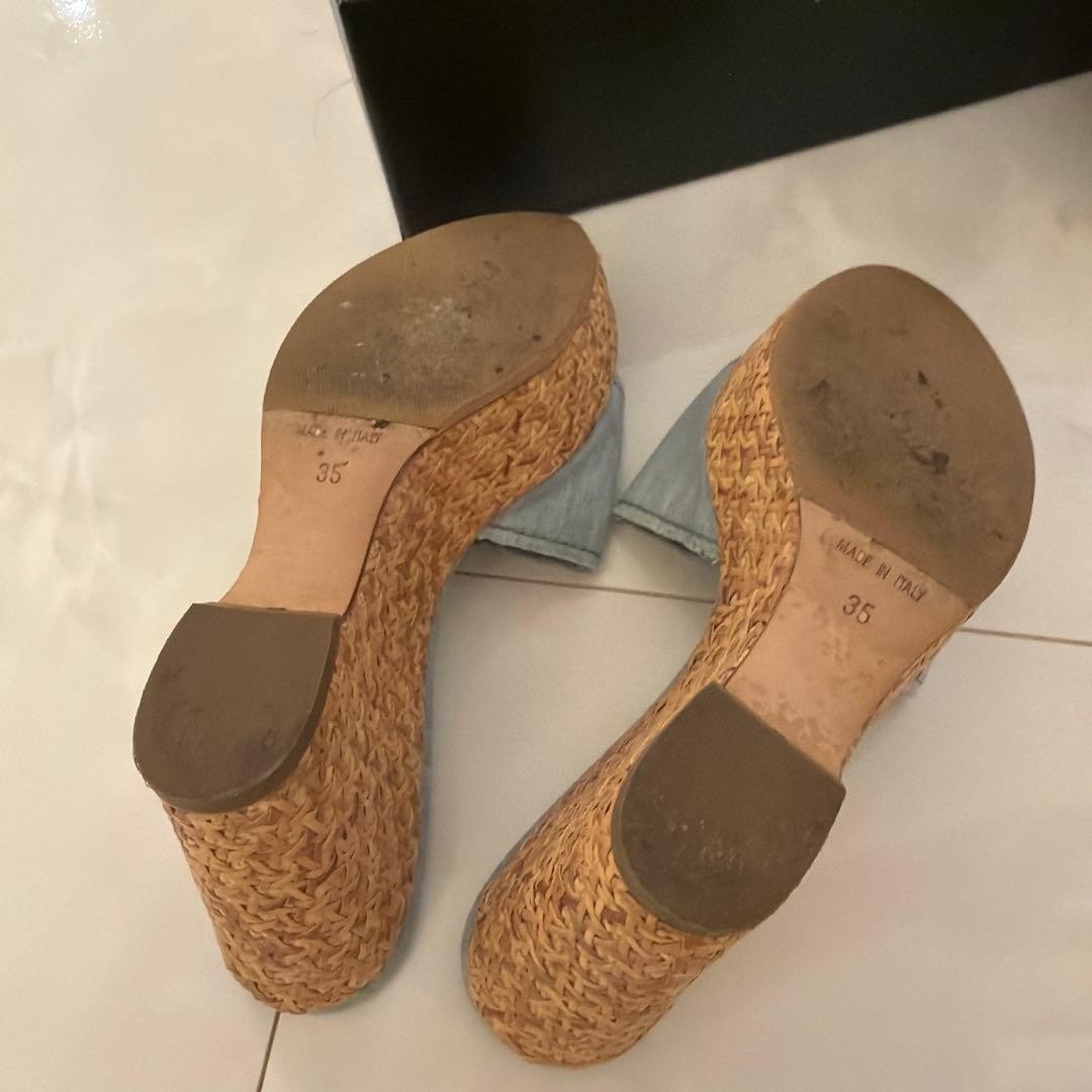 CHANEL Mules Size 22.5cm 8.9in Excellent Condition Fashion Footwear