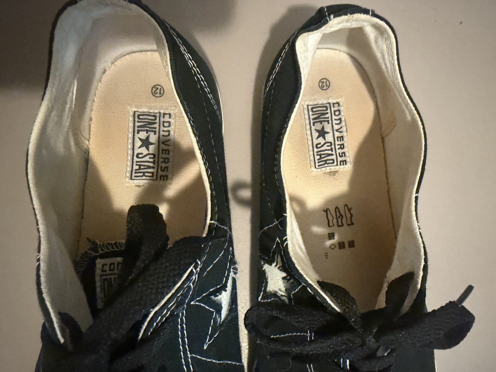 Converse One Star Low Top Lace-Up Sneakers Black/White Unisex Adults