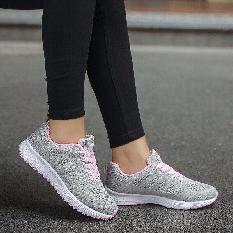 Orthopedic Walking Round Shoes for Women Mesh Breathable Trainers Outdoor Sport