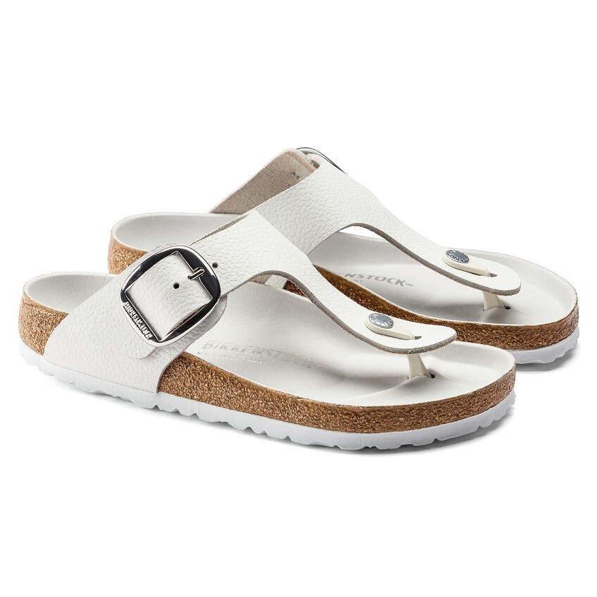 Birkenstock Gizeh Big Buckle Leather sandals white EU 36 US 5-5.5 regular/wide
