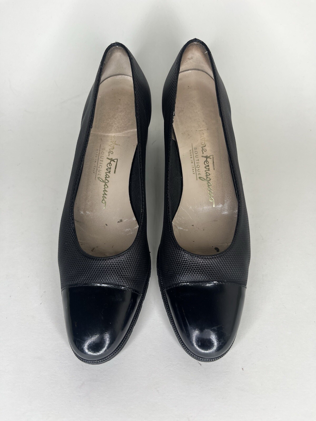 salvatore ferragamo boutique women shoes Pumps Heels Women Size 7.5 4A Black